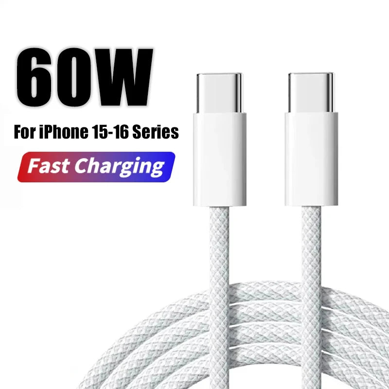 Cable chargeur rapide Usb type C 60w