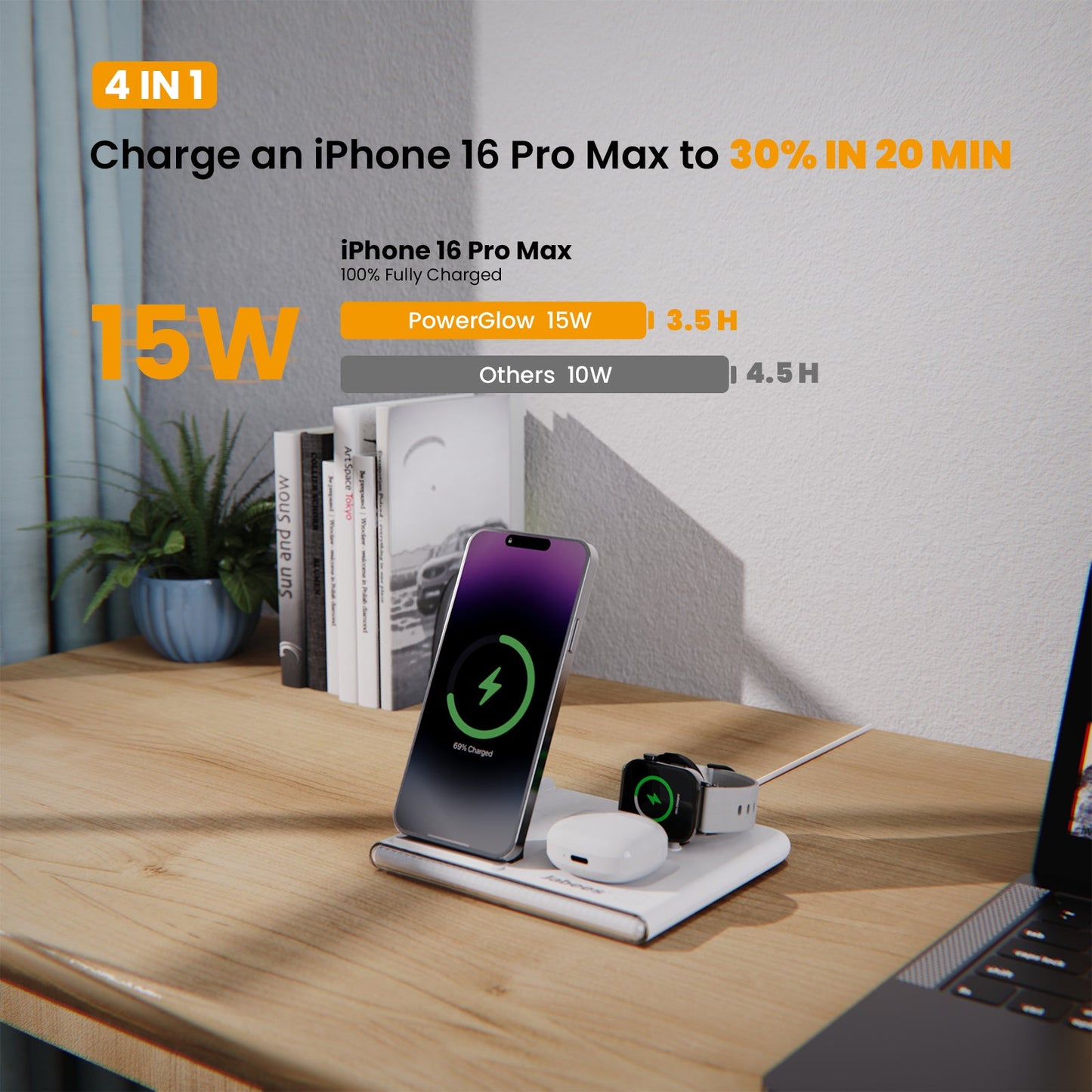 PowerGlow Jabees PowerGlow 4 Chargeur