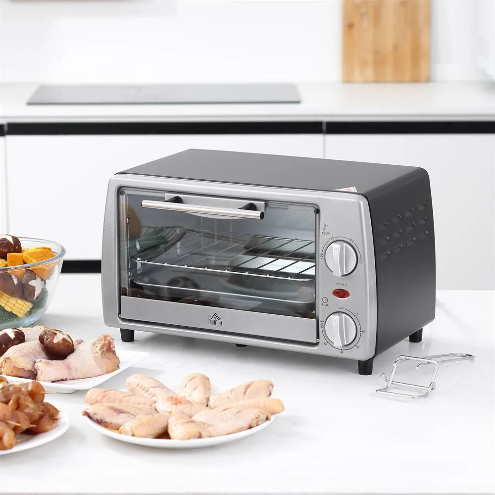 Homcom Four Électrique De Table 10 L 750W Température 230 ℃ 36,5X26X22 cm