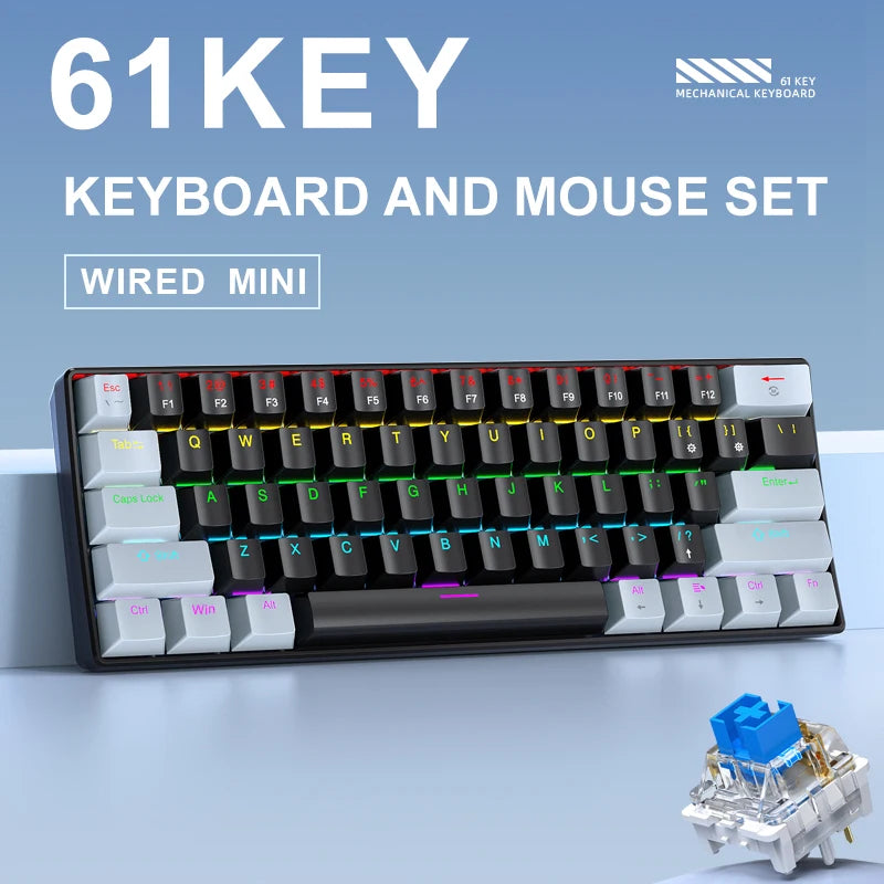 APAYADO K61 Mini clavier mechanique RGB