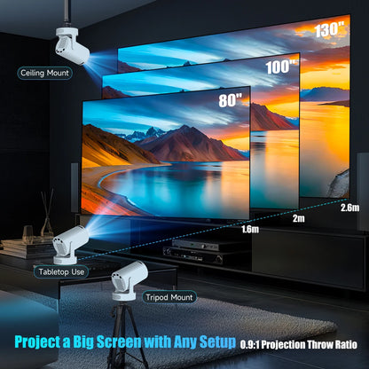 rojecteur Magcubic HY300 Pro+ 8K – Cinéma Maison Portable | Android 14, WiFi 6, Bluetooth 5.4, 8000 Lumens, Haut-parleur