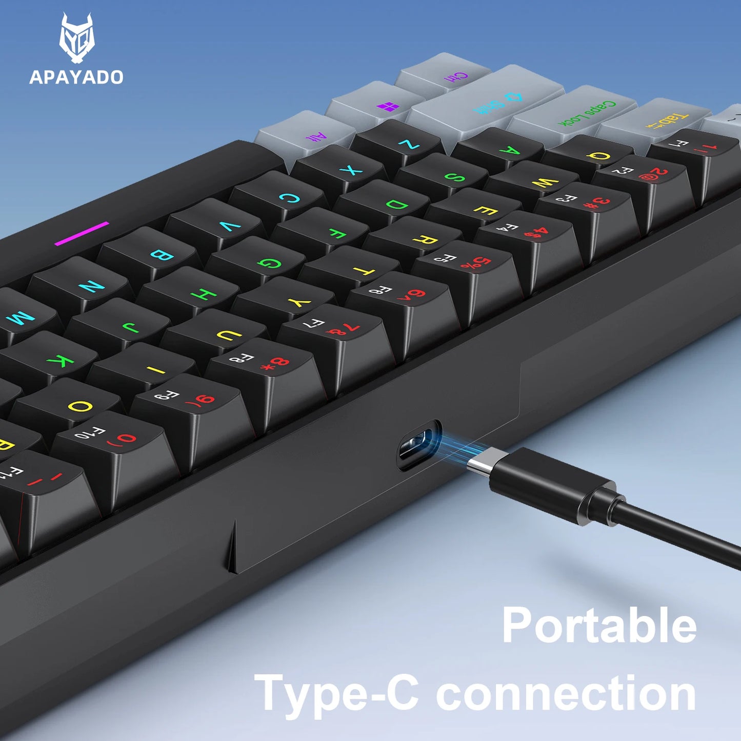APAYADO K61 Mini clavier mechanique RGB