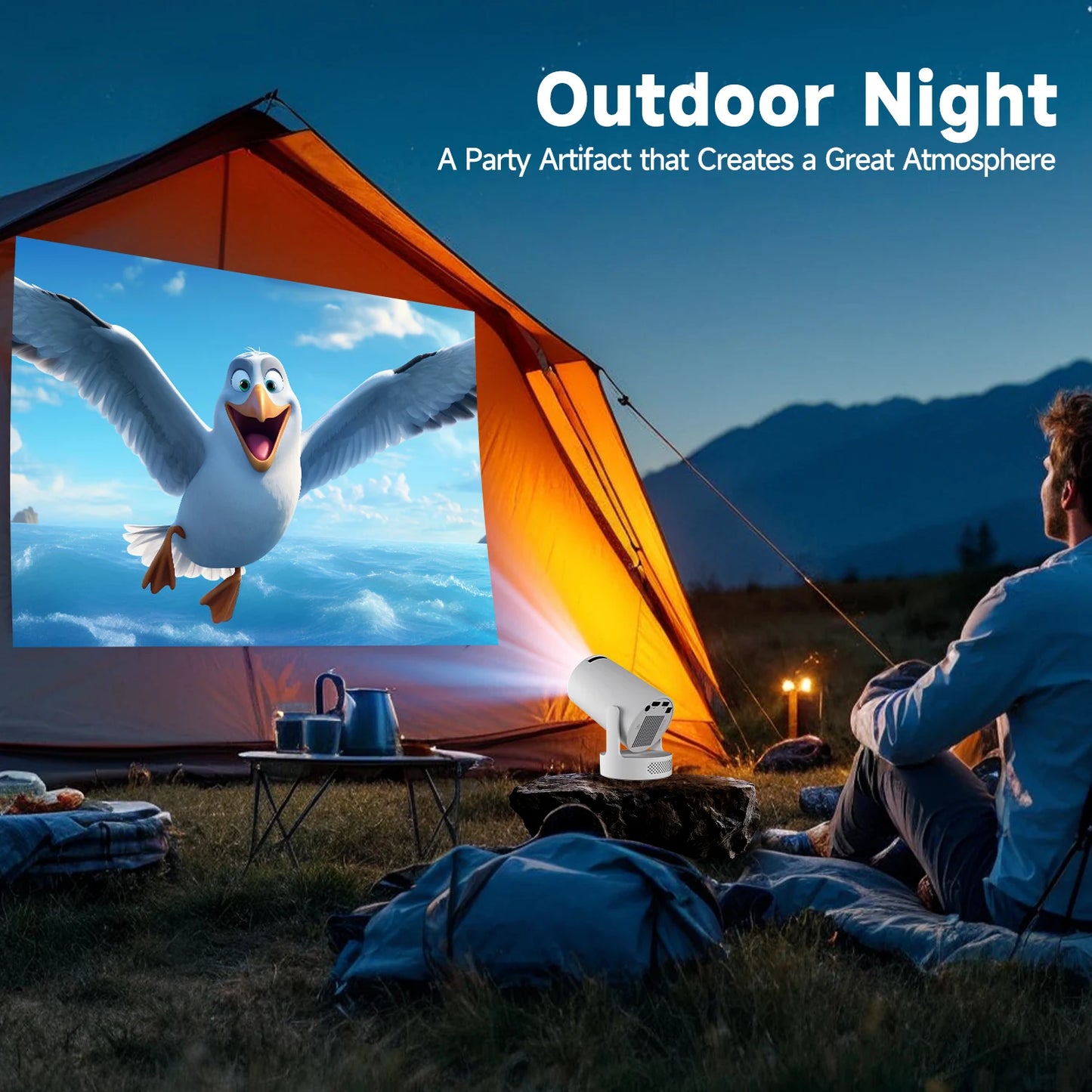 rojecteur Magcubic HY300 Pro+ 8K – Cinéma Maison Portable | Android 14, WiFi 6, Bluetooth 5.4, 8000 Lumens, Haut-parleur