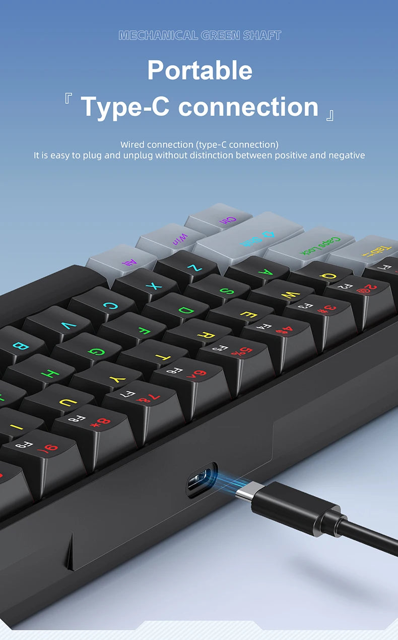 APAYADO K61 Mini clavier mechanique RGB