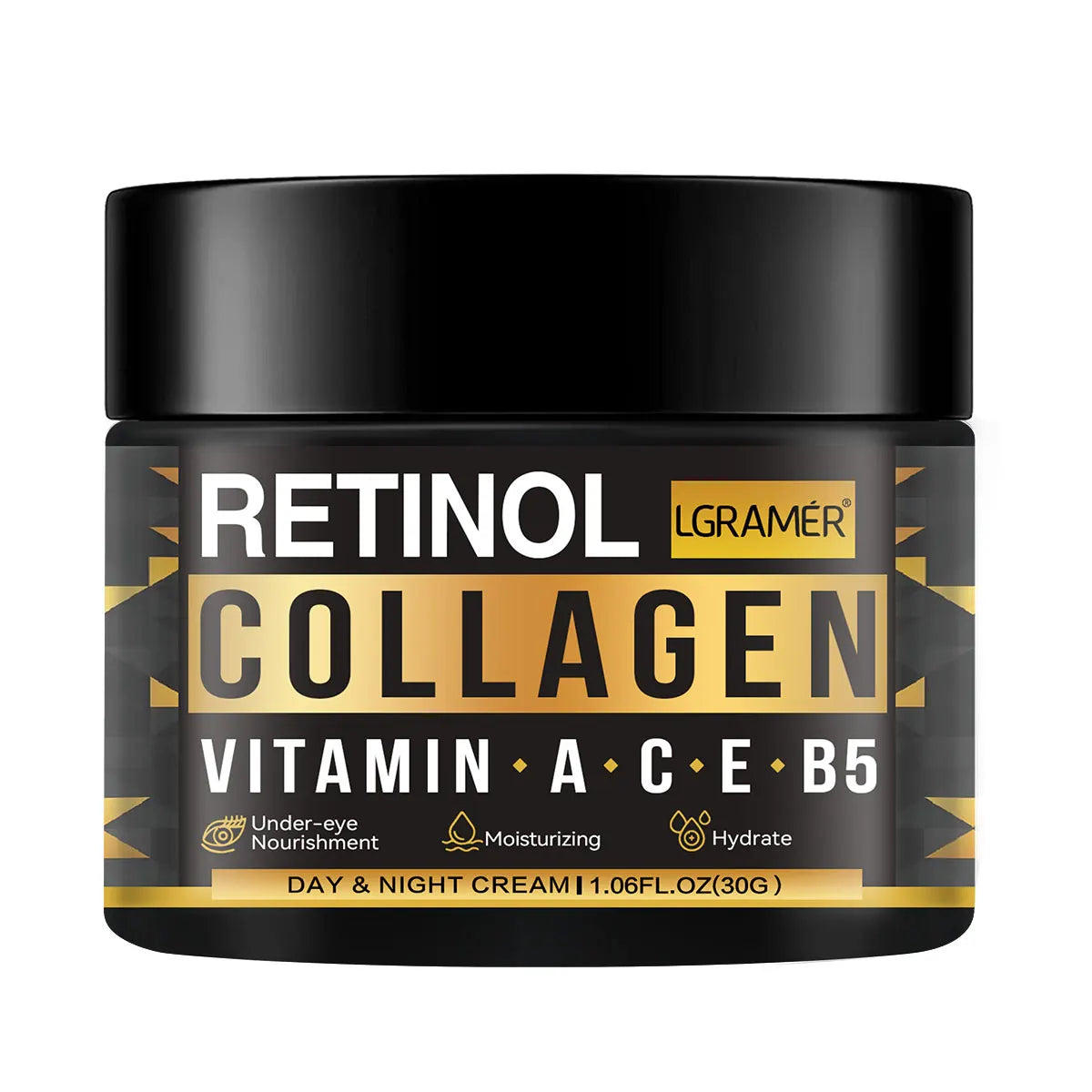 Crème pour le visage au collagène au rétinol pour hommes