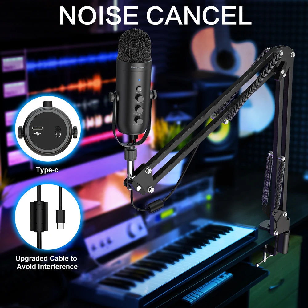 Haomuren Professional Microphone Studio USB