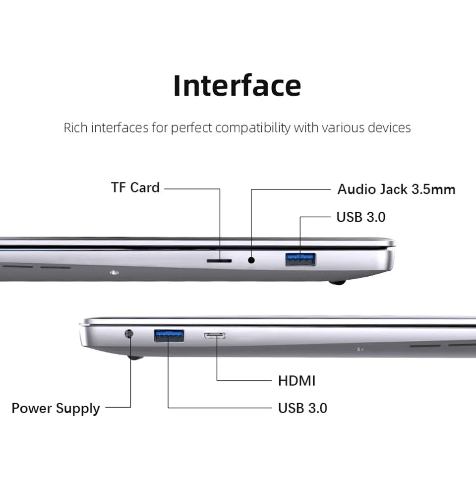 Ordinateur portable Windows 11 Pro Intel Atom A3950