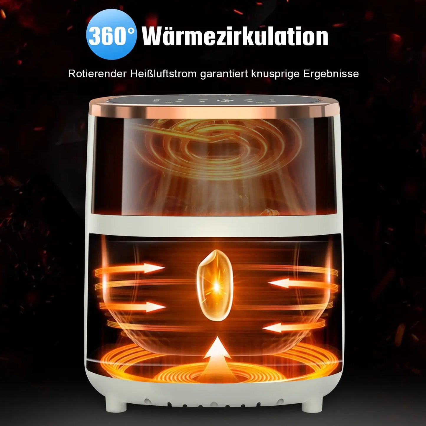 OYAJIA Air Fryer 1800W 6L