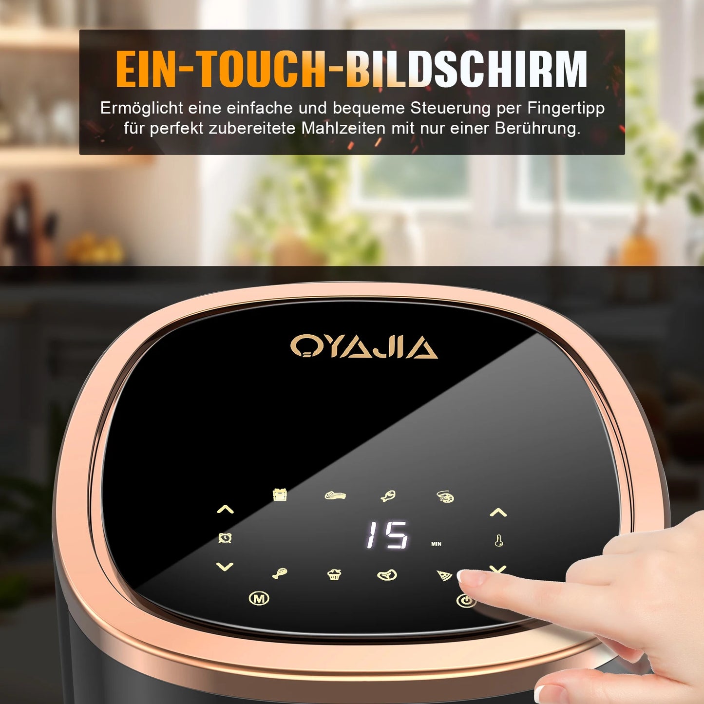 OYAJIA Air Fryer 1800W 6L