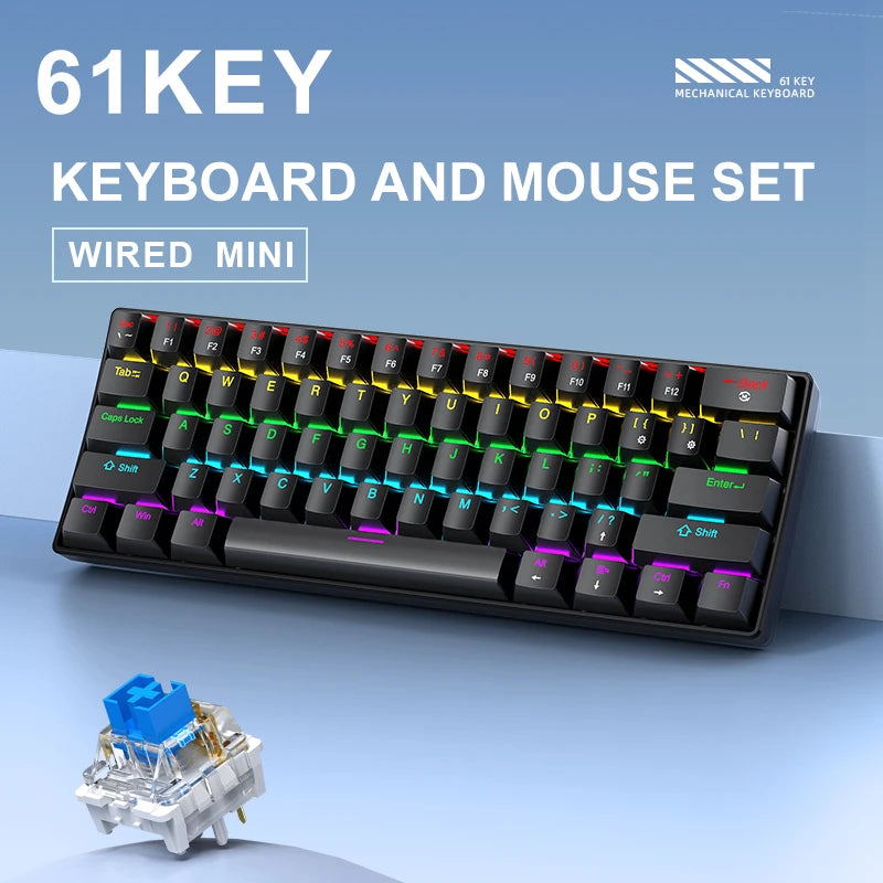 APAYADO K61 Mini clavier mechanique RGB