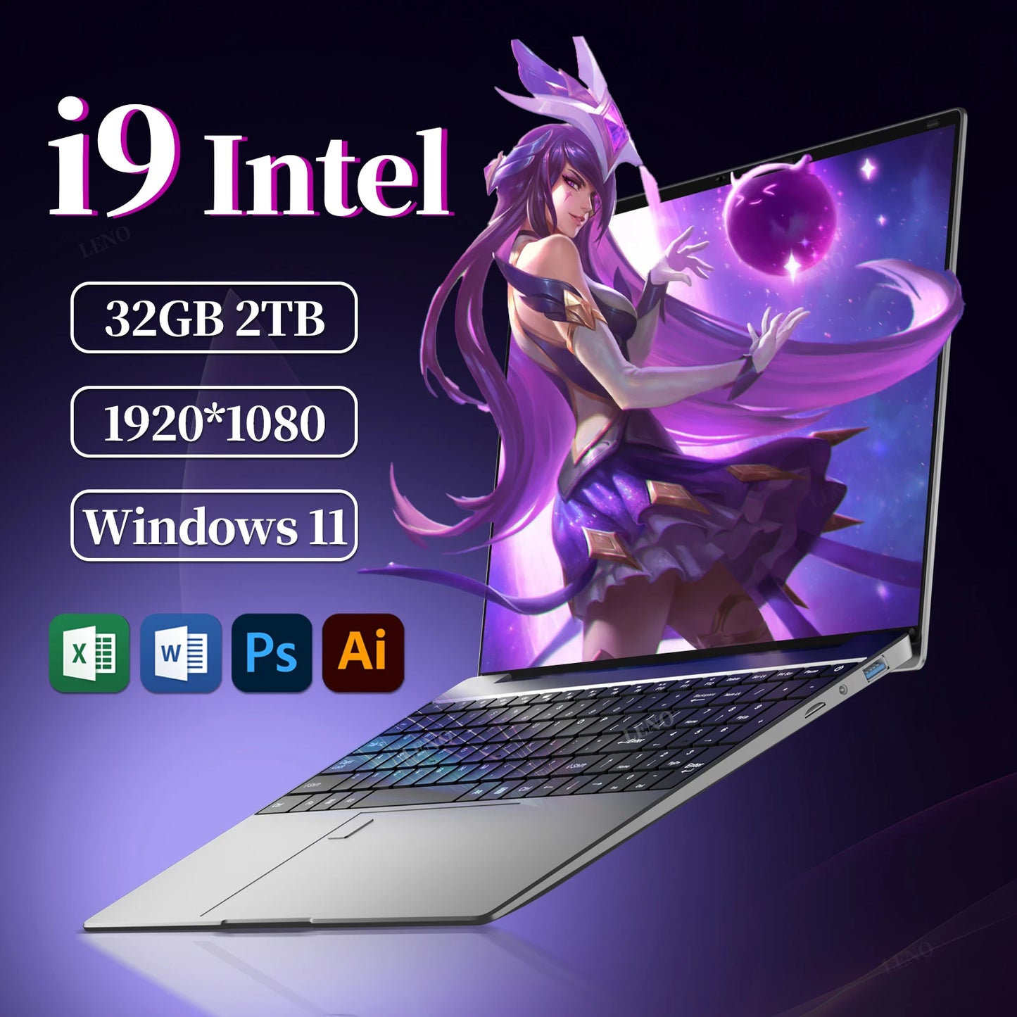 Pc portable LENO 2026 Intel Core i9 9900 Windows 11