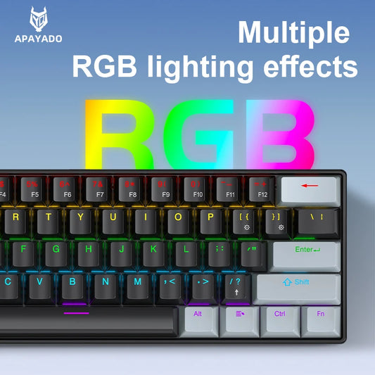 APAYADO K61 Mini clavier mechanique RGB
