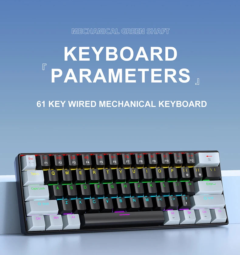 APAYADO K61 Mini clavier mechanique RGB
