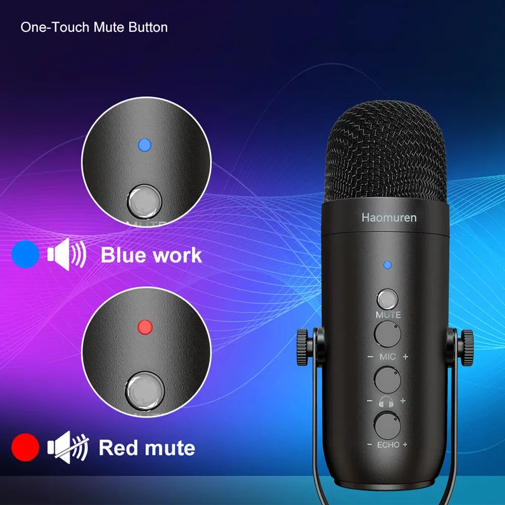 Haomuren Professional Microphone Studio USB