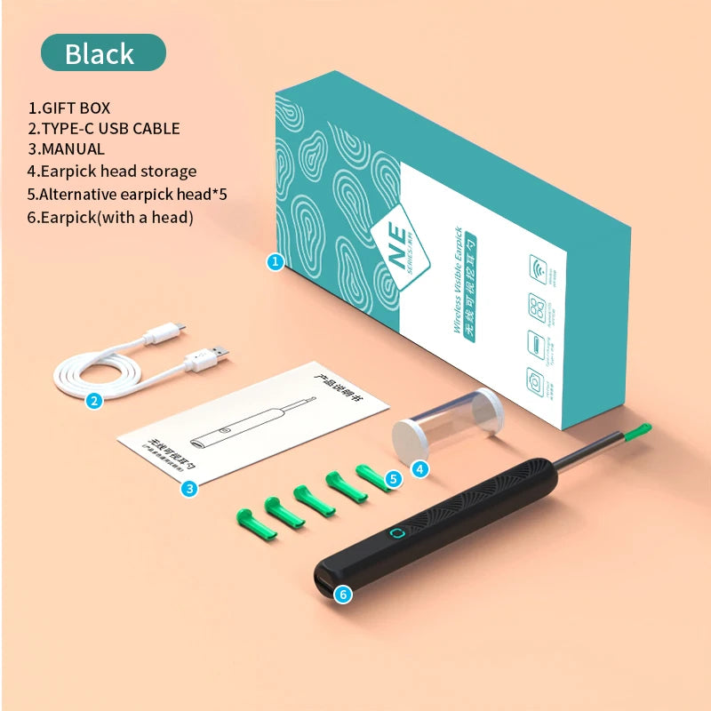 Visible Earpick caméra intégré