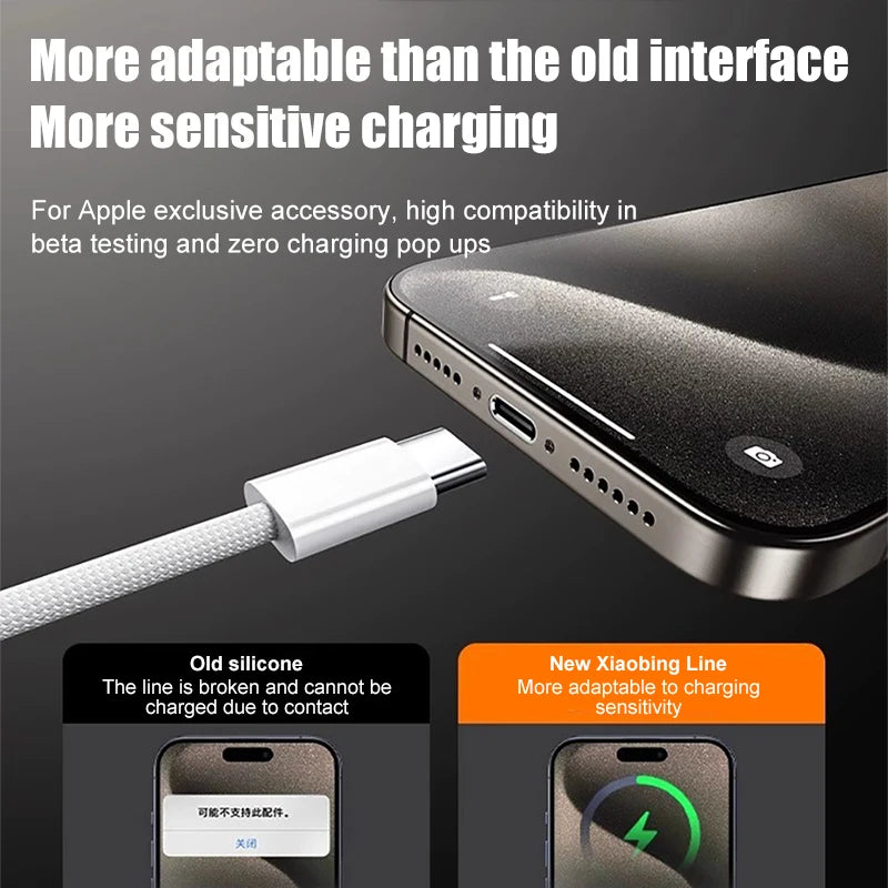 Cable chargeur rapide Usb type C 60w